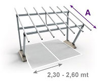 dimensioni parcheggio fotovoltaico